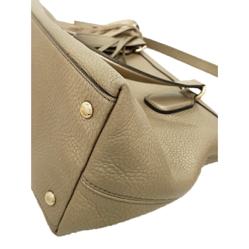 Gucci grained leather handle top Soho shoulder 2way bag tote bag - Picture 8 of 9